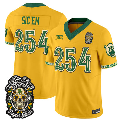 Baylor Bears Día de los Muertos Vapor Limited Jersey - Stitched