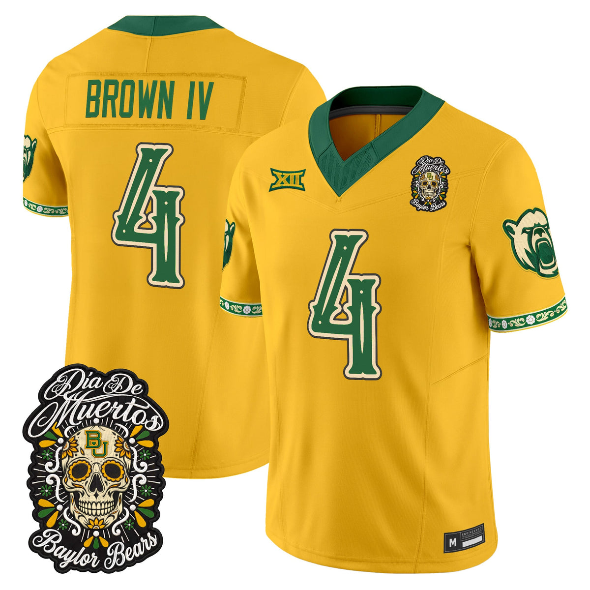 Baylor Bears Día de los Muertos Vapor Limited Jersey - Stitched