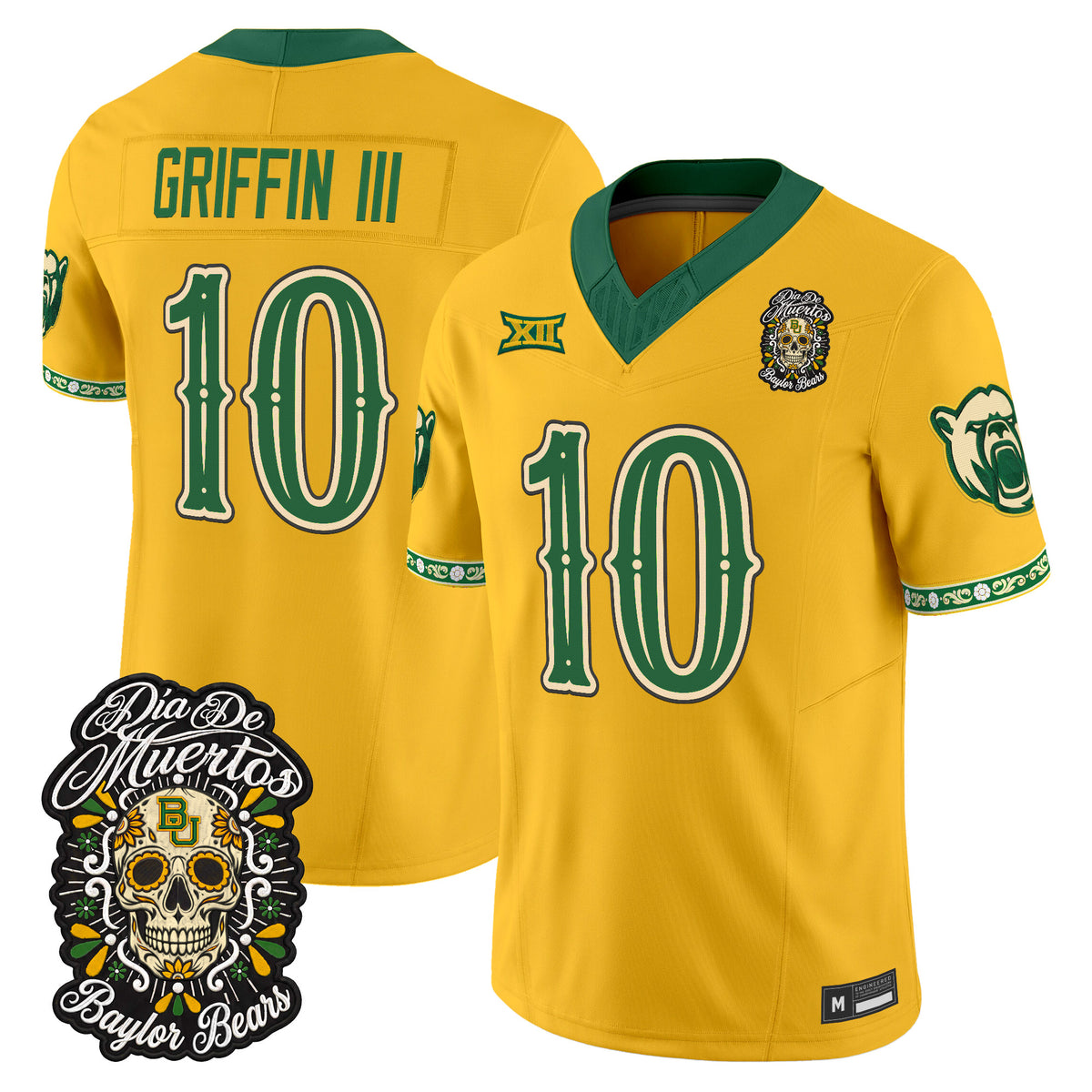 Baylor Bears Día de los Muertos Vapor Limited Jersey - Stitched