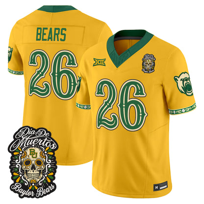 Baylor Bears Día de los Muertos Vapor Limited Jersey - Stitched