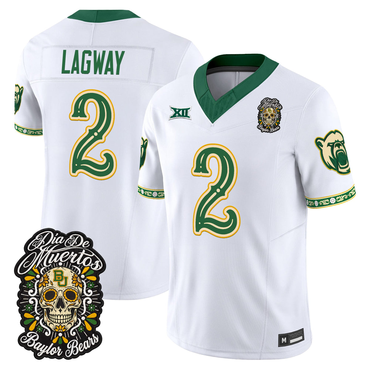 Baylor Bears Día de los Muertos Vapor Limited Jersey - Stitched