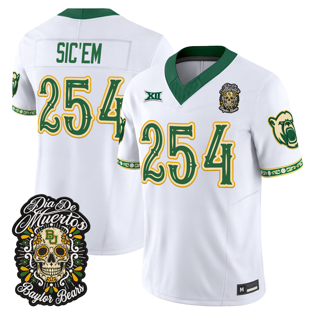 Baylor Bears Día de los Muertos Vapor Limited Jersey - Stitched