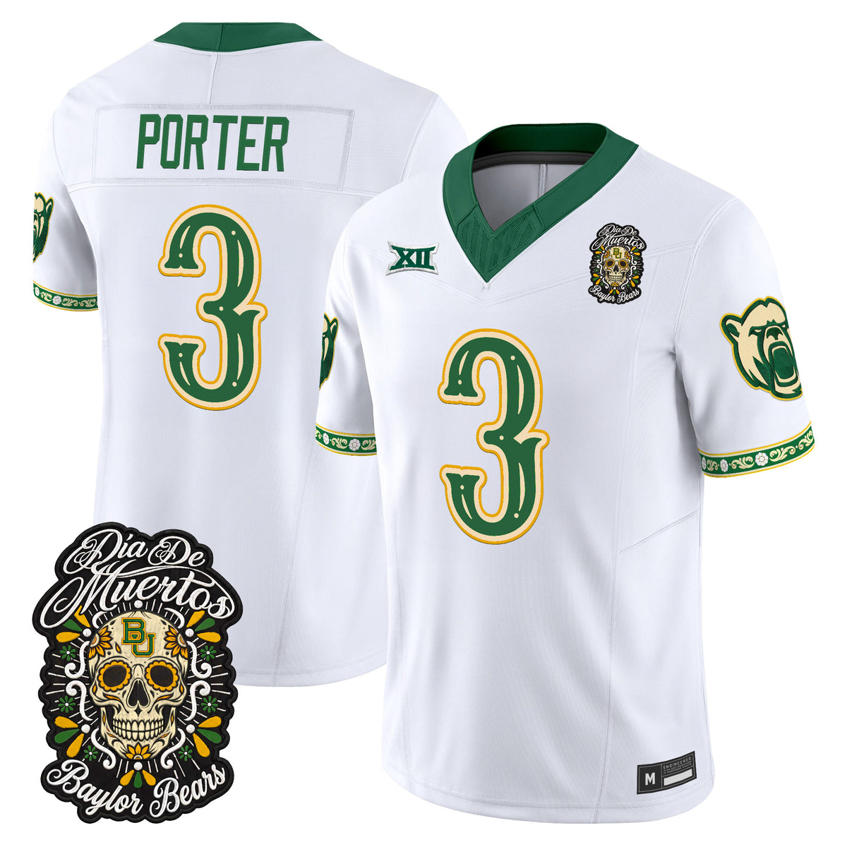 Baylor Bears Día de los Muertos Vapor Limited Jersey - Stitched