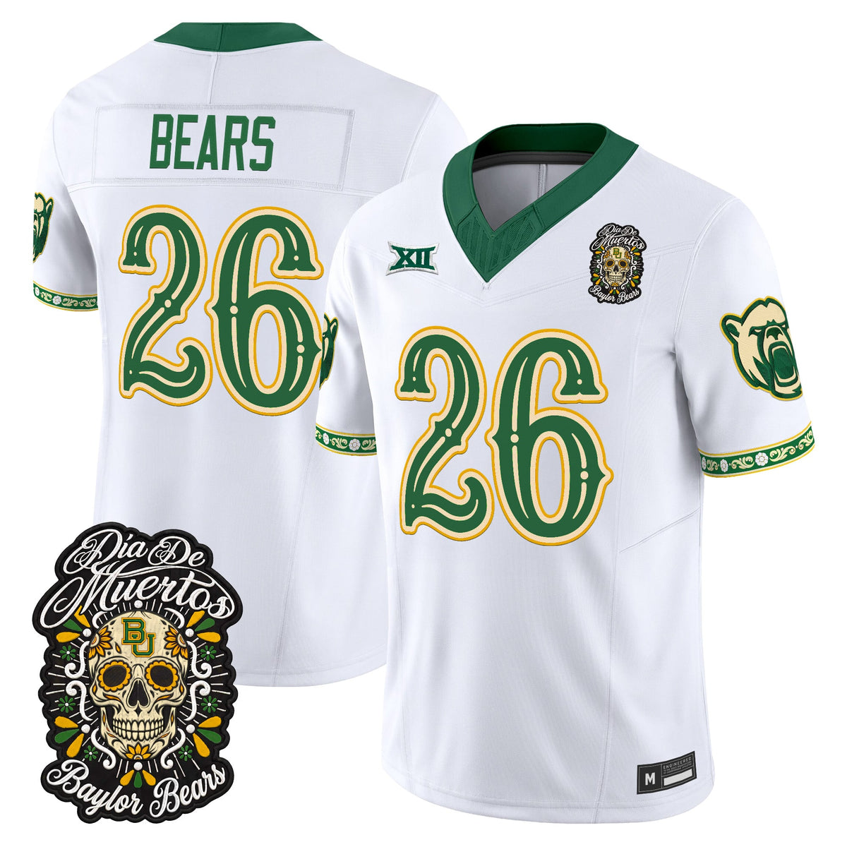 Baylor Bears Día de los Muertos Vapor Limited Jersey - Stitched