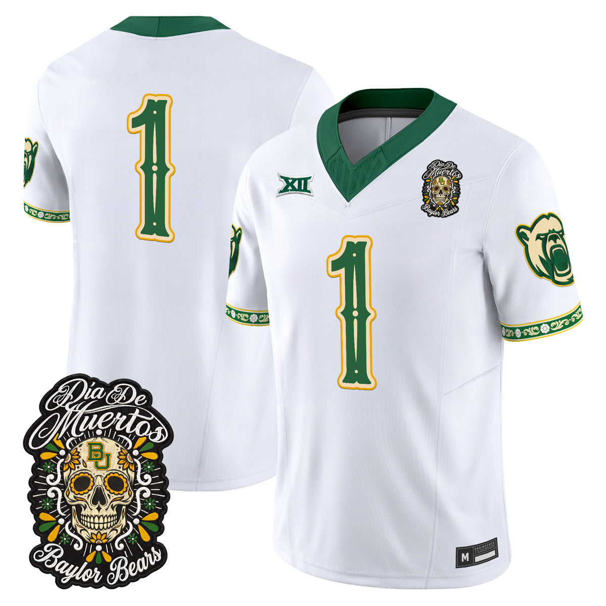 Baylor Bears Día de los Muertos Vapor Limited Jersey - Stitched