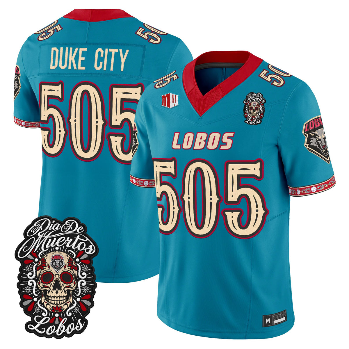  New Mexico Lobos Día de los Muertos Vapor Limited Jersey - Stitched