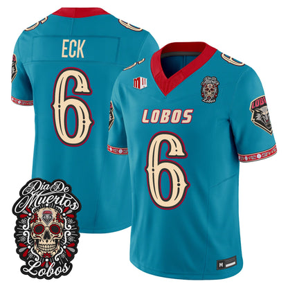  New Mexico Lobos Día de los Muertos Vapor Limited Jersey - Stitched