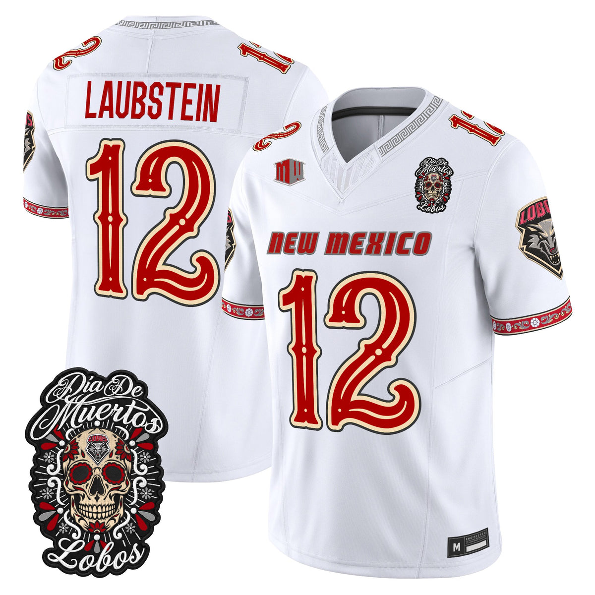  New Mexico Lobos Día de los Muertos Vapor Limited Jersey - Stitched