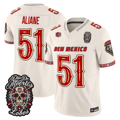  New Mexico Lobos Día de los Muertos Vapor Limited Jersey - Stitched