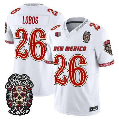  New Mexico Lobos Día de los Muertos Vapor Limited Jersey - Stitched