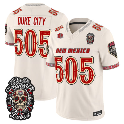  New Mexico Lobos Día de los Muertos Vapor Limited Jersey - Stitched