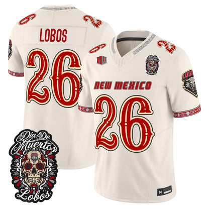  New Mexico Lobos Día de los Muertos Vapor Limited Jersey - Stitched