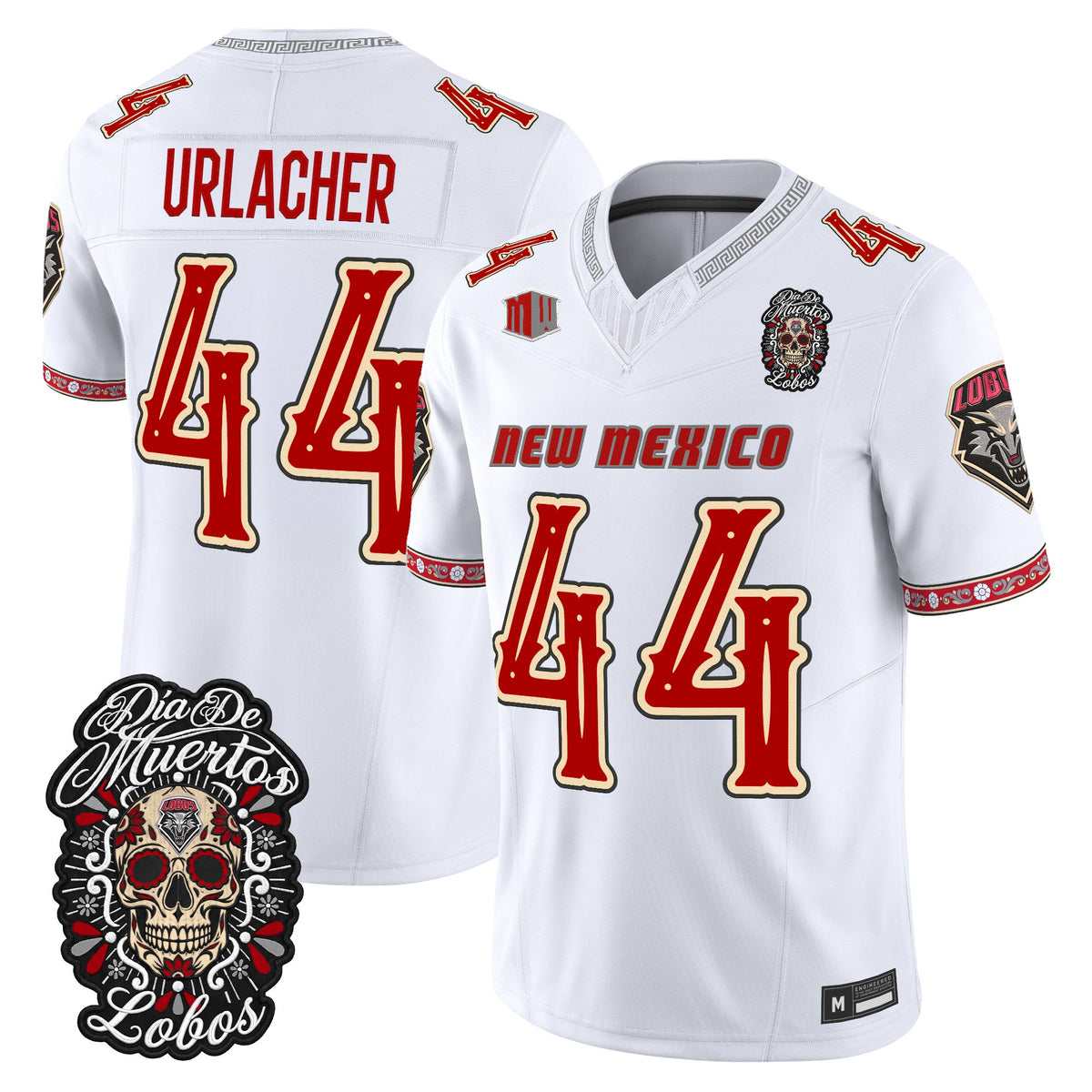  New Mexico Lobos Día de los Muertos Vapor Limited Jersey - Stitched