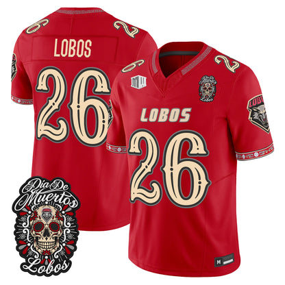  New Mexico Lobos Día de los Muertos Vapor Limited Jersey - Stitched
