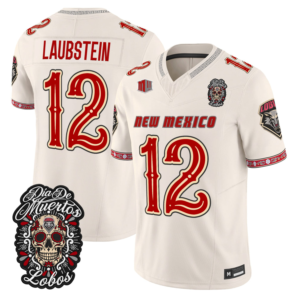  New Mexico Lobos Día de los Muertos Vapor Limited Jersey - Stitched