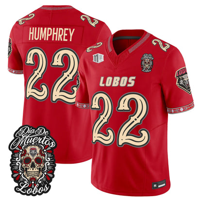  New Mexico Lobos Día de los Muertos Vapor Limited Jersey - Stitched