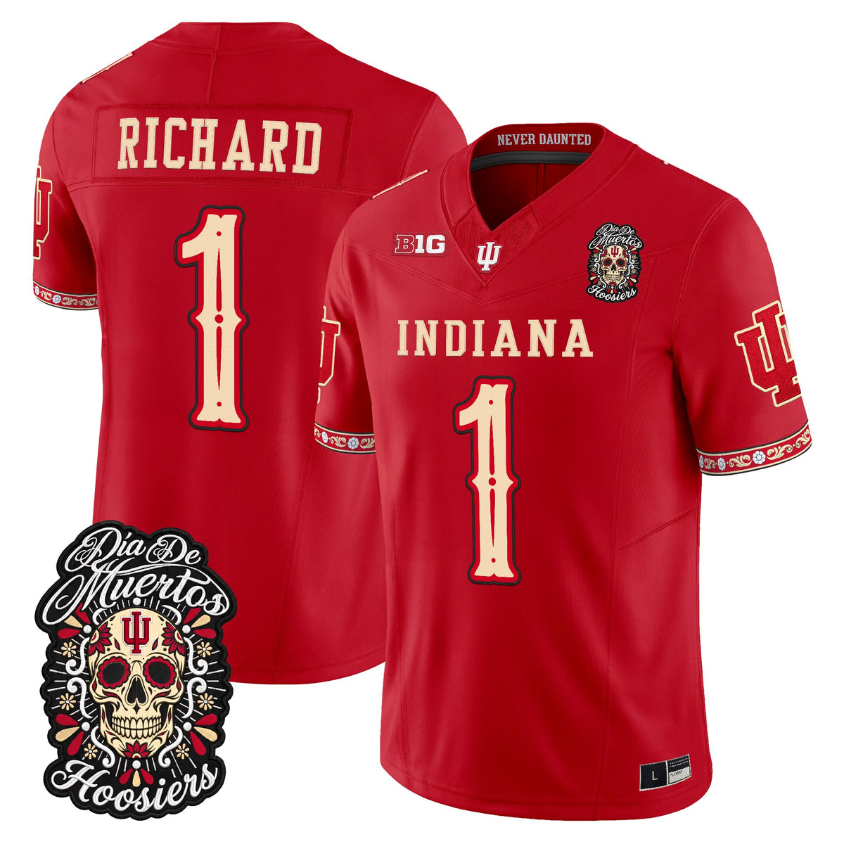  Indiana Hoosiers Día de los Muertos Vapor Limited Jersey - Stitched
