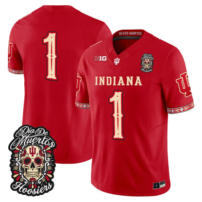  Indiana Hoosiers Día de los Muertos Vapor Limited Jersey - Stitched