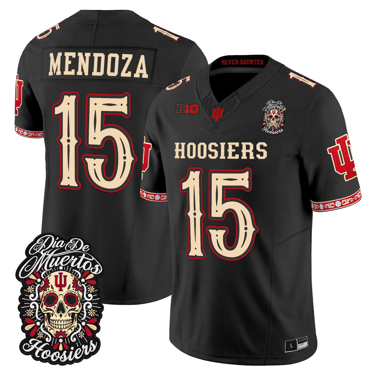  Indiana Hoosiers Día de los Muertos Vapor Limited Jersey - Stitched