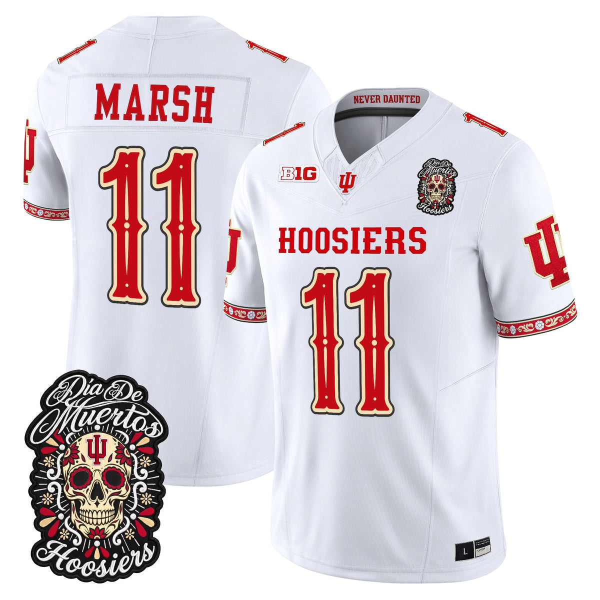  Indiana Hoosiers Día de los Muertos Vapor Limited Jersey - Stitched