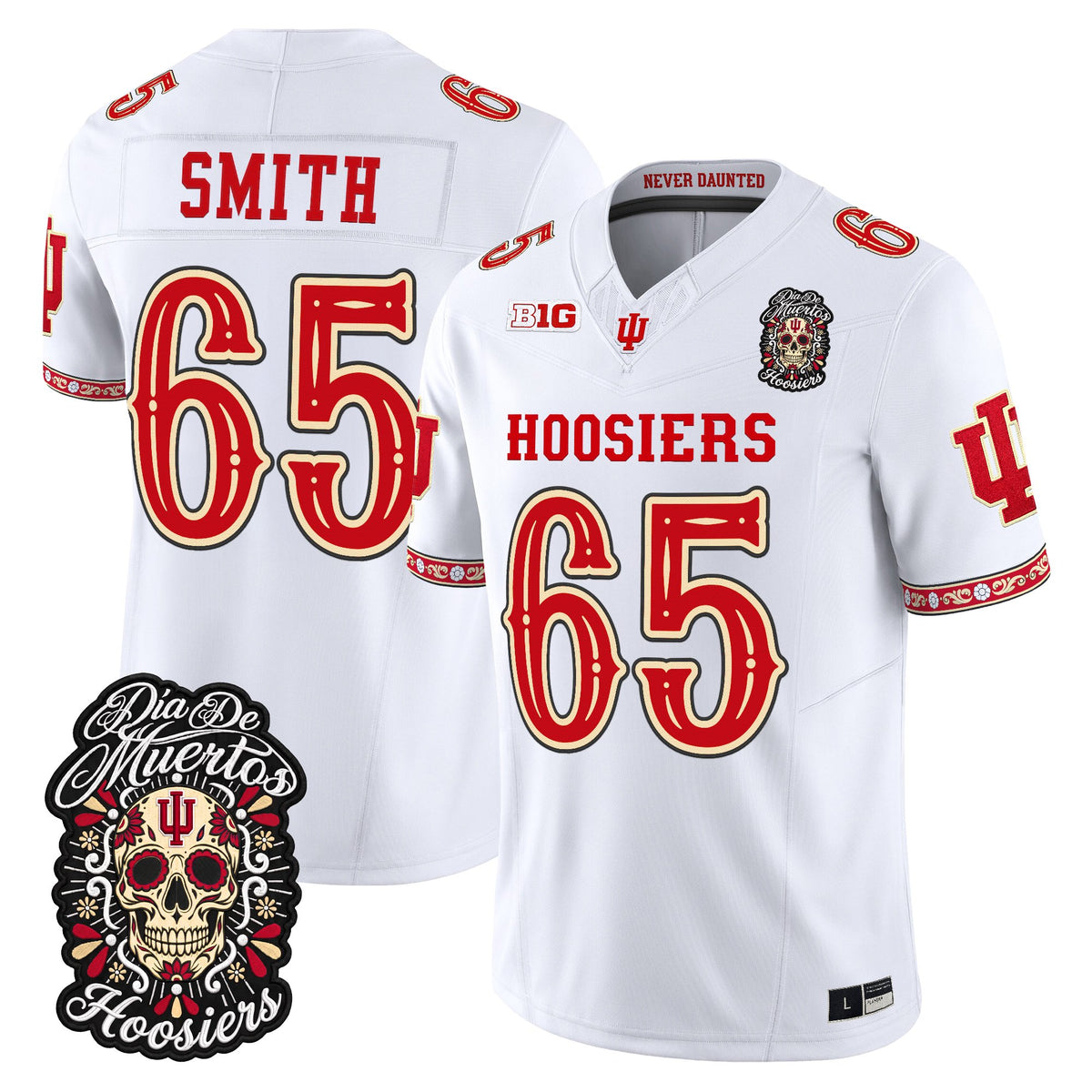  Indiana Hoosiers Día de los Muertos Vapor Limited Jersey - Stitched