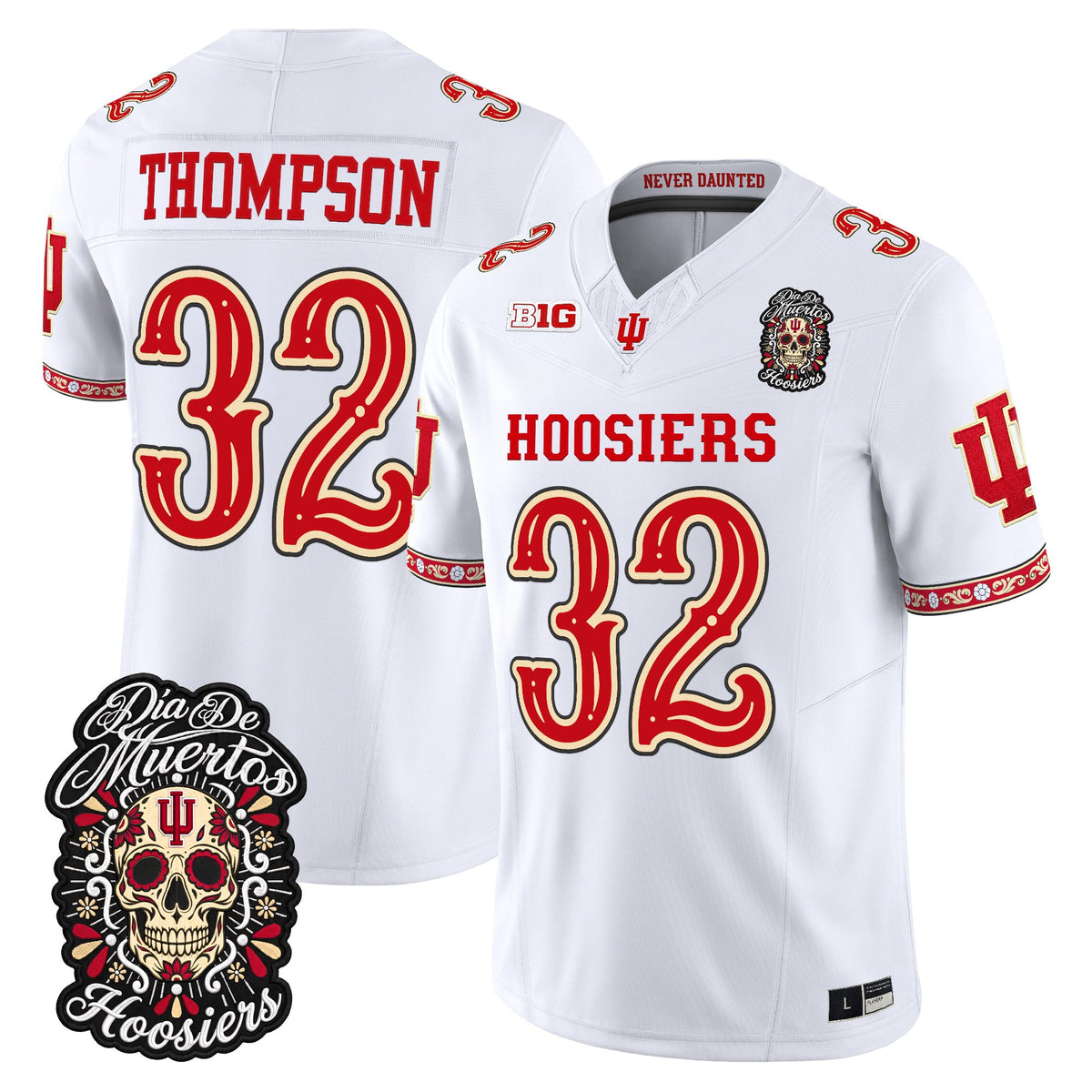  Indiana Hoosiers Día de los Muertos Vapor Limited Jersey - Stitched