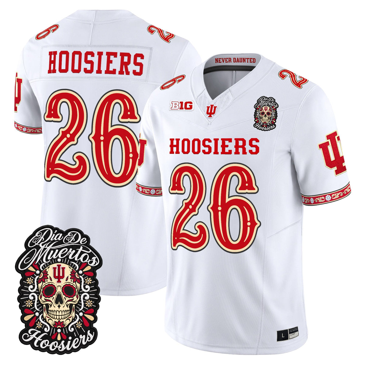  Indiana Hoosiers Día de los Muertos Vapor Limited Jersey - Stitched