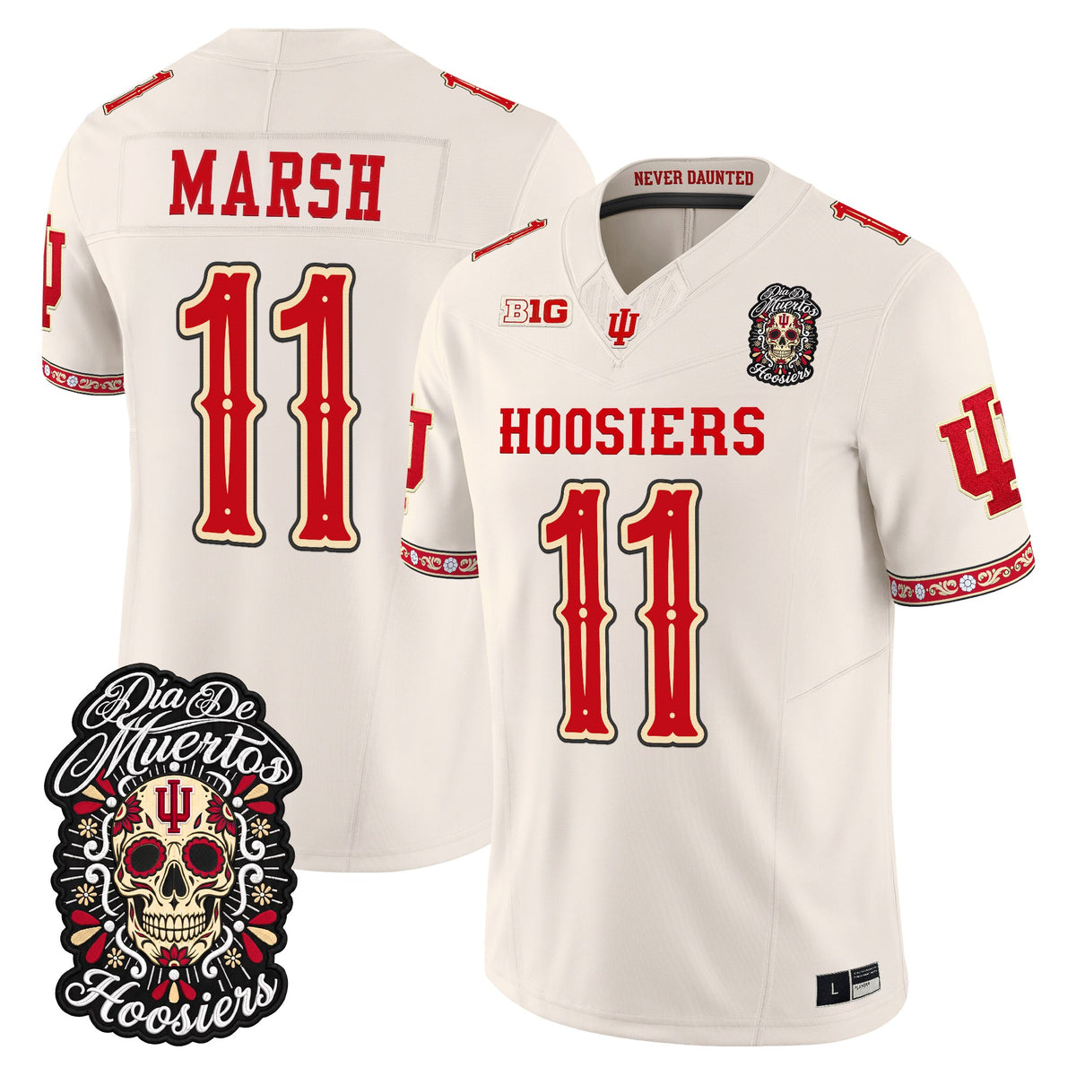 Indiana Hoosiers Día de los Muertos Vapor Limited Jersey - Stitched