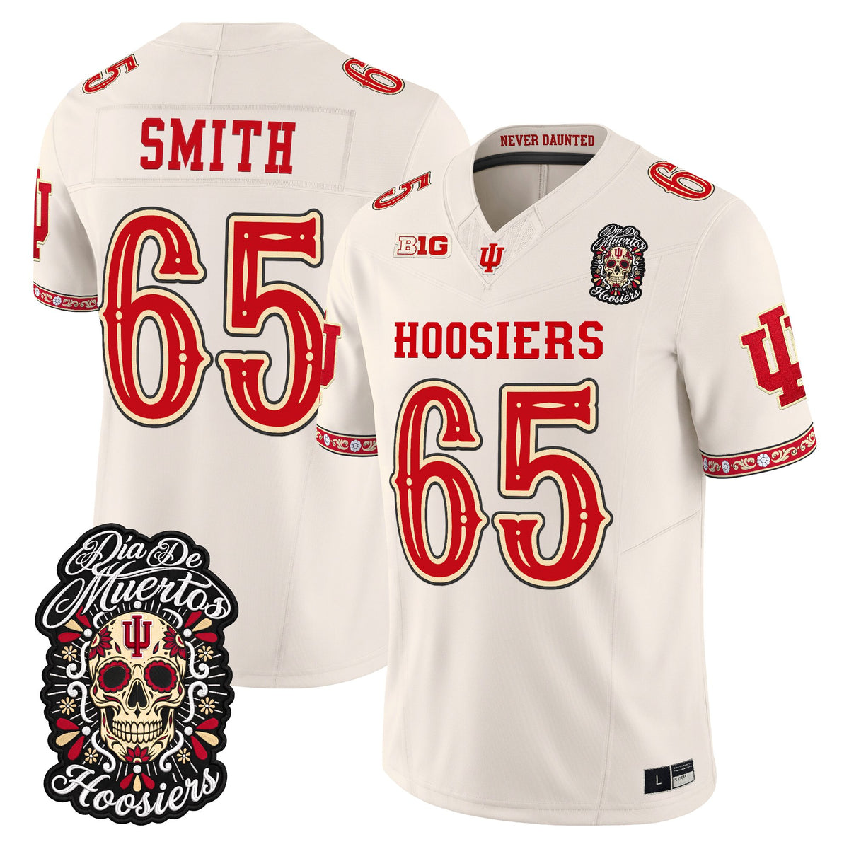  Indiana Hoosiers Día de los Muertos Vapor Limited Jersey - Stitched