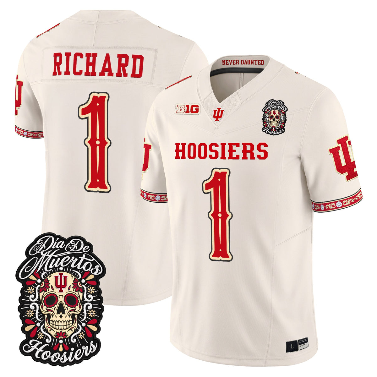  Indiana Hoosiers Día de los Muertos Vapor Limited Jersey - Stitched