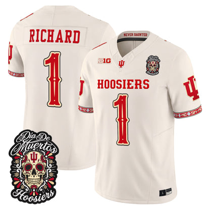  Indiana Hoosiers Día de los Muertos Vapor Limited Jersey - Stitched