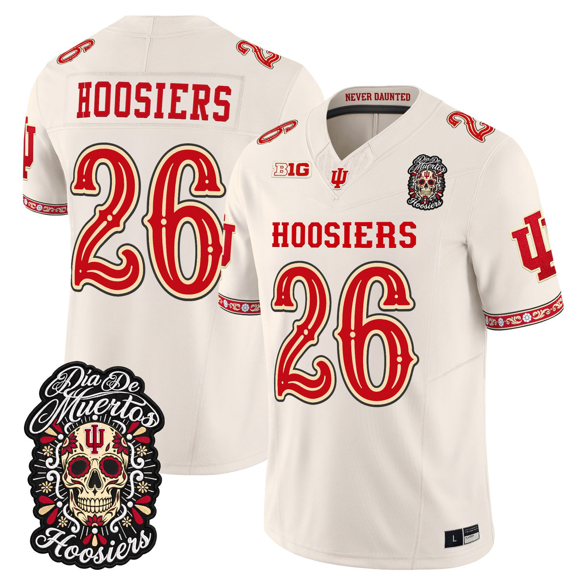  Indiana Hoosiers Día de los Muertos Vapor Limited Jersey - Stitched