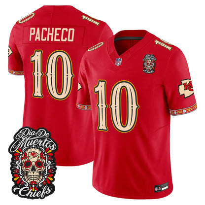 Kansas City Chiefs Día de los Muertos Vapor Limited Jersey - Stitched
