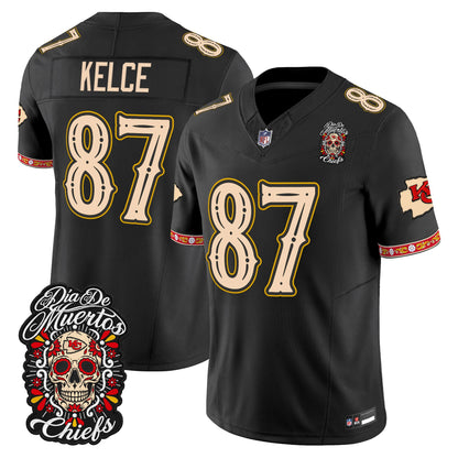 Kansas City Chiefs Día de los Muertos Vapor Limited Jersey - Stitched