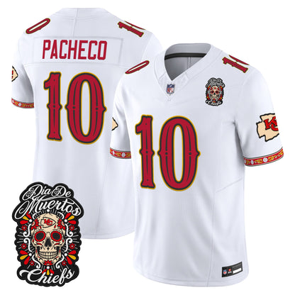 Kansas City Chiefs Día de los Muertos Vapor Limited Jersey - Stitched