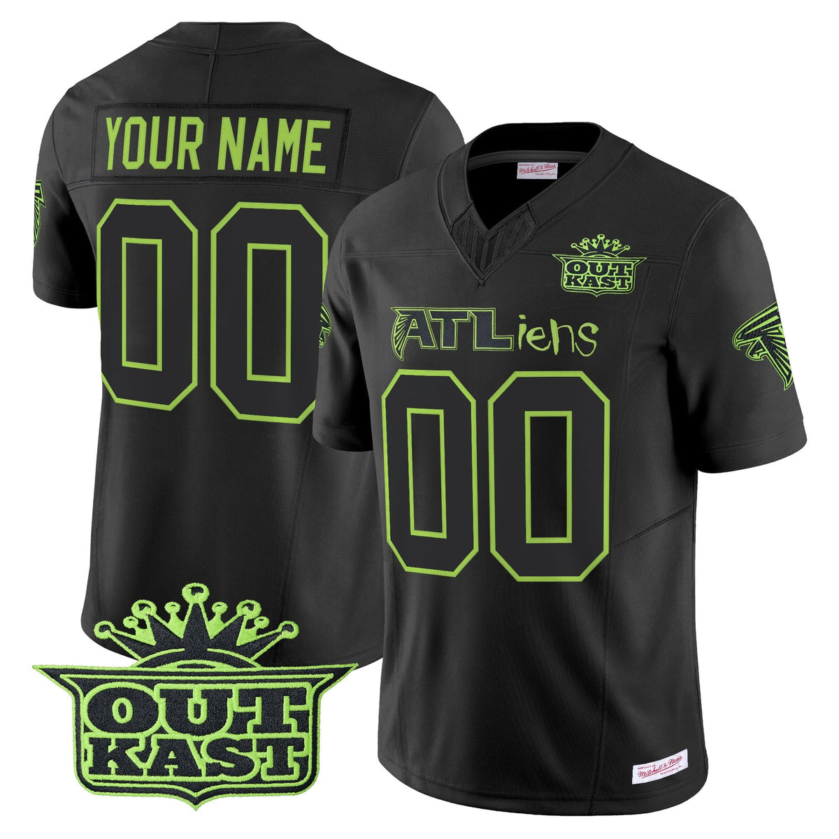Outkast x Atlanta Falcons 30th Anniversary ATLiens Vapor Limited Custom Jersey V2 - Stitched