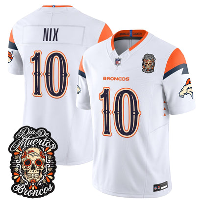 Denver Broncos Día de los Muertos Vapor Limited Jersey - Stitched