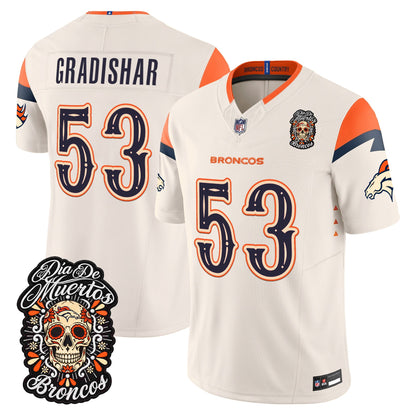 Denver Broncos Día de los Muertos Vapor Limited Jersey - Stitched