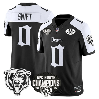 CHI 'Gothic Midway Legacy' NFC North Champions Patch Vapor Limited Jersey - All Stitched