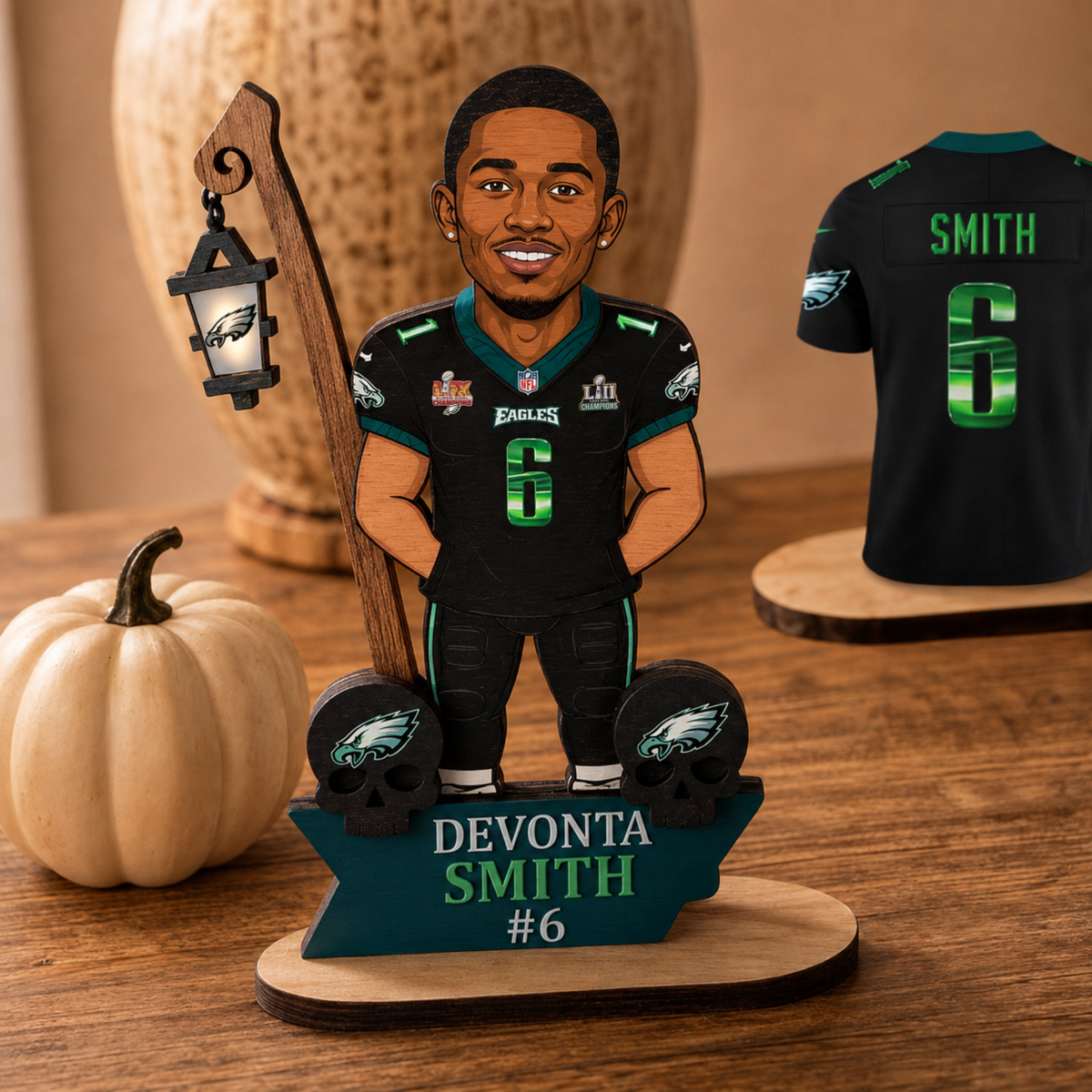 PHI Chrome Green Edition Jersey Wooden 2 Layers Standee