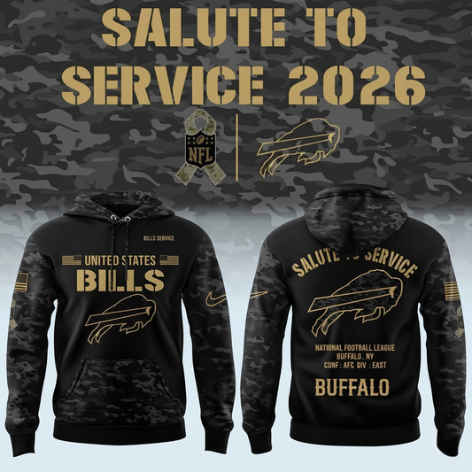 BUF 2026 Salute To Service Pullover Hoodie - Printed