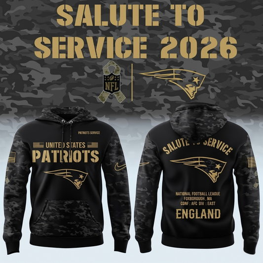 NE 2026 Salute To Service Pullover Hoodie - Printed