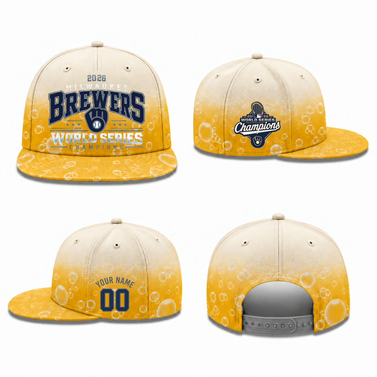 MIL 2026 World Series Champions Personalized Snapback Cap - Printed V3