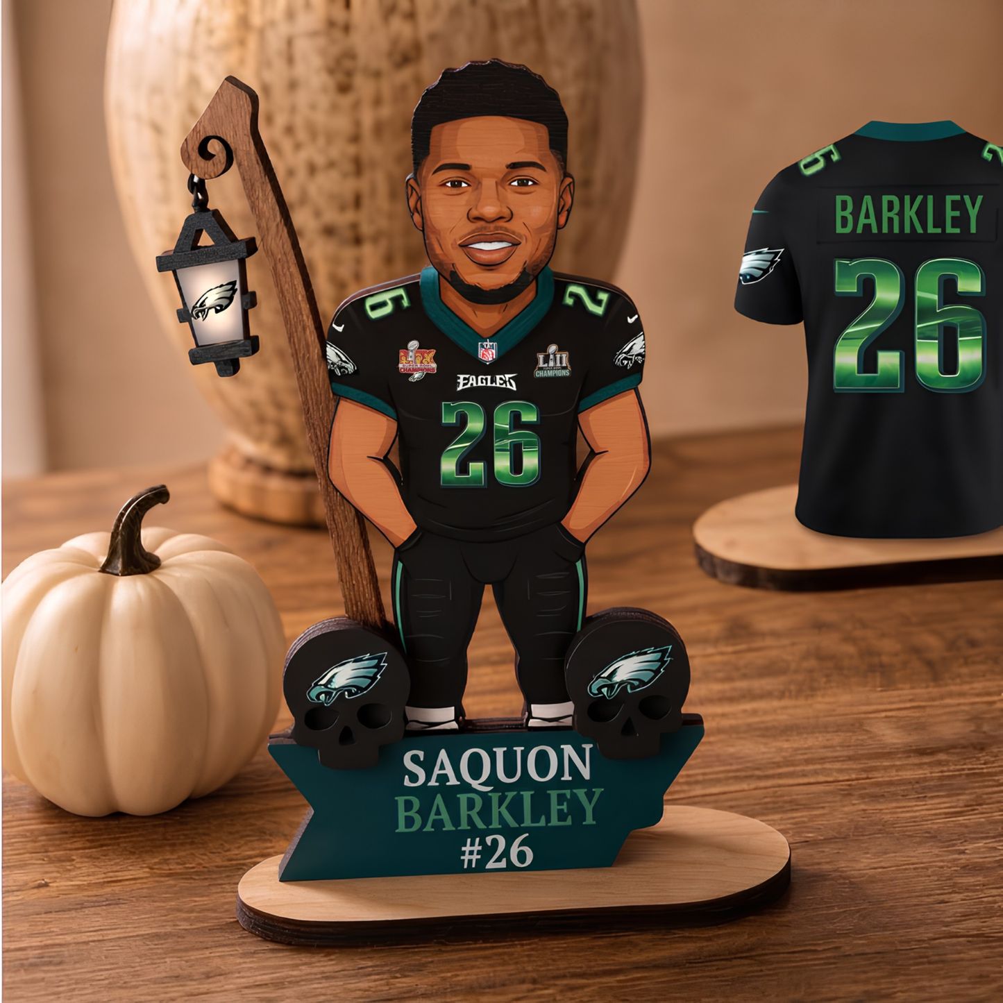 PHI Chrome Green Edition Jersey Wooden 2 Layers Standee
