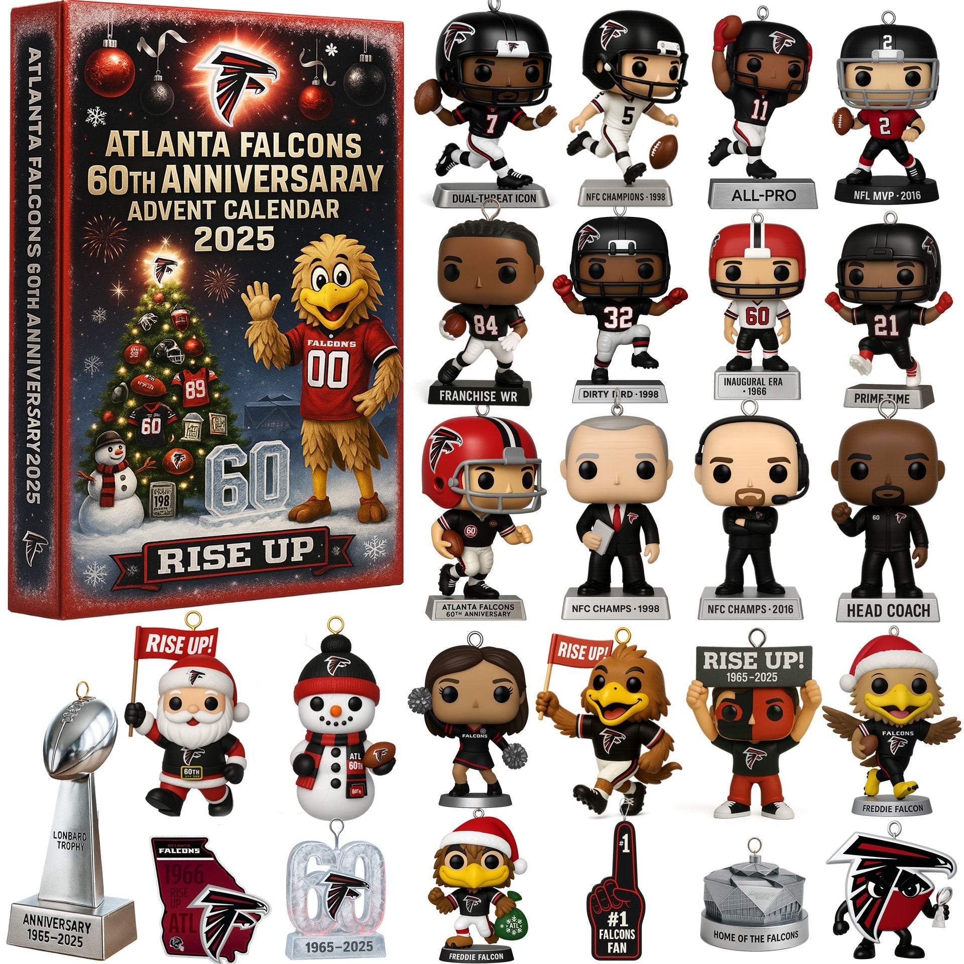 Atlanta Falcons 60th Anniversary Advent Calendar 2025