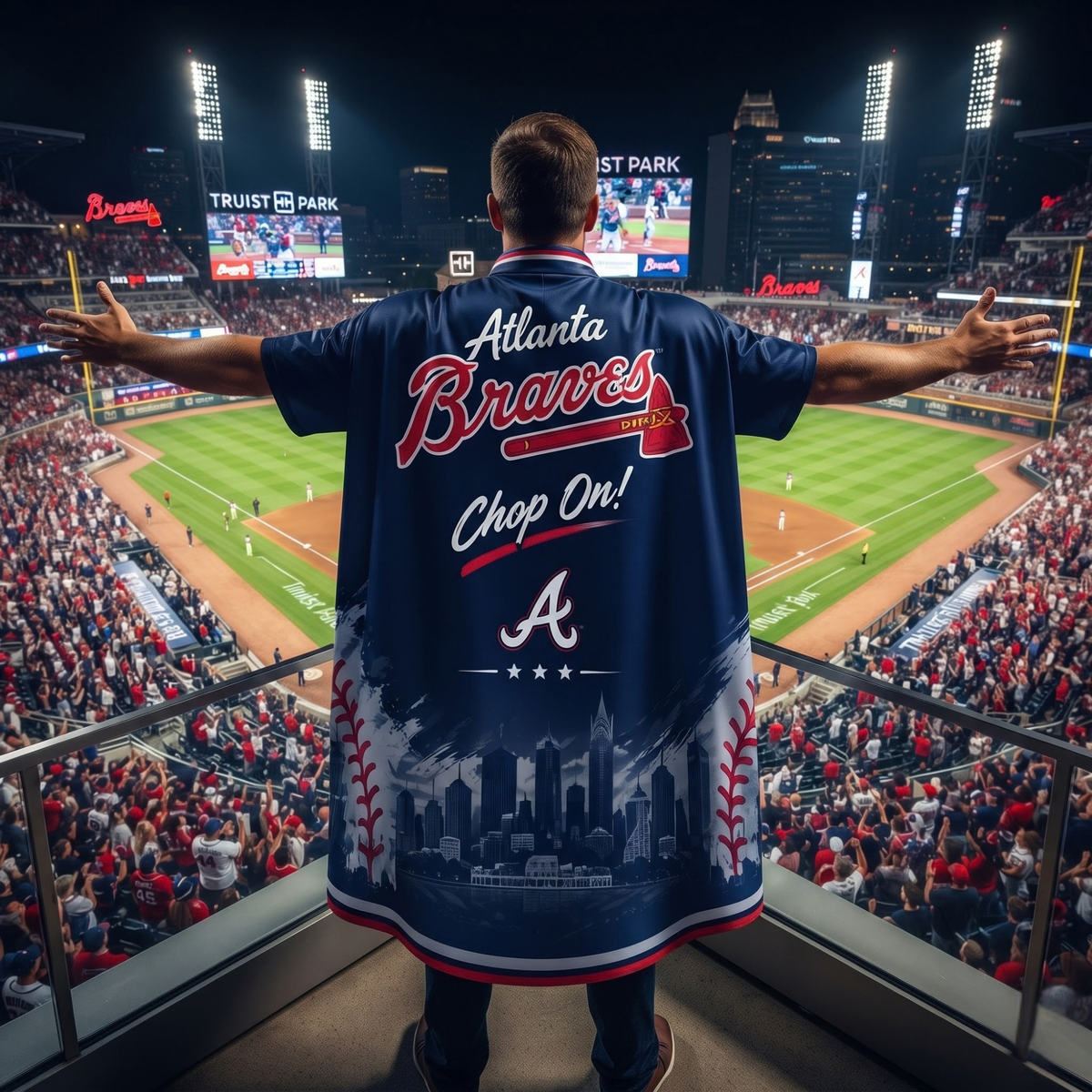 ATL Supporter Edition Strap Shawl Cape – Printed V4