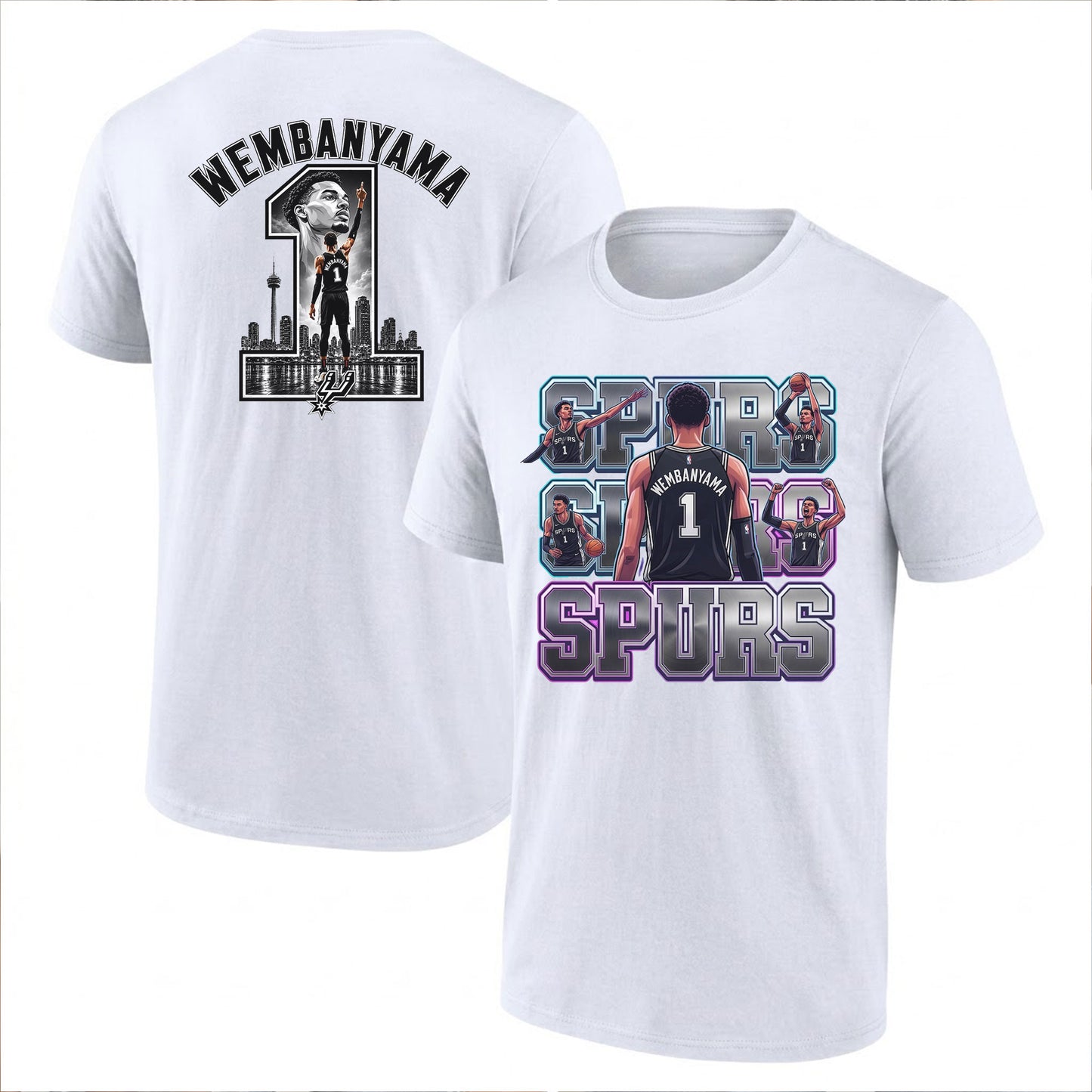 SAS 2026 NBA Victor Wembanyama Printed T-Shirt V2