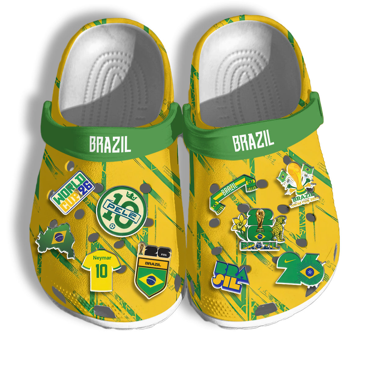 Brazil Clogs WC2026 Yellow - Charms Gift Set