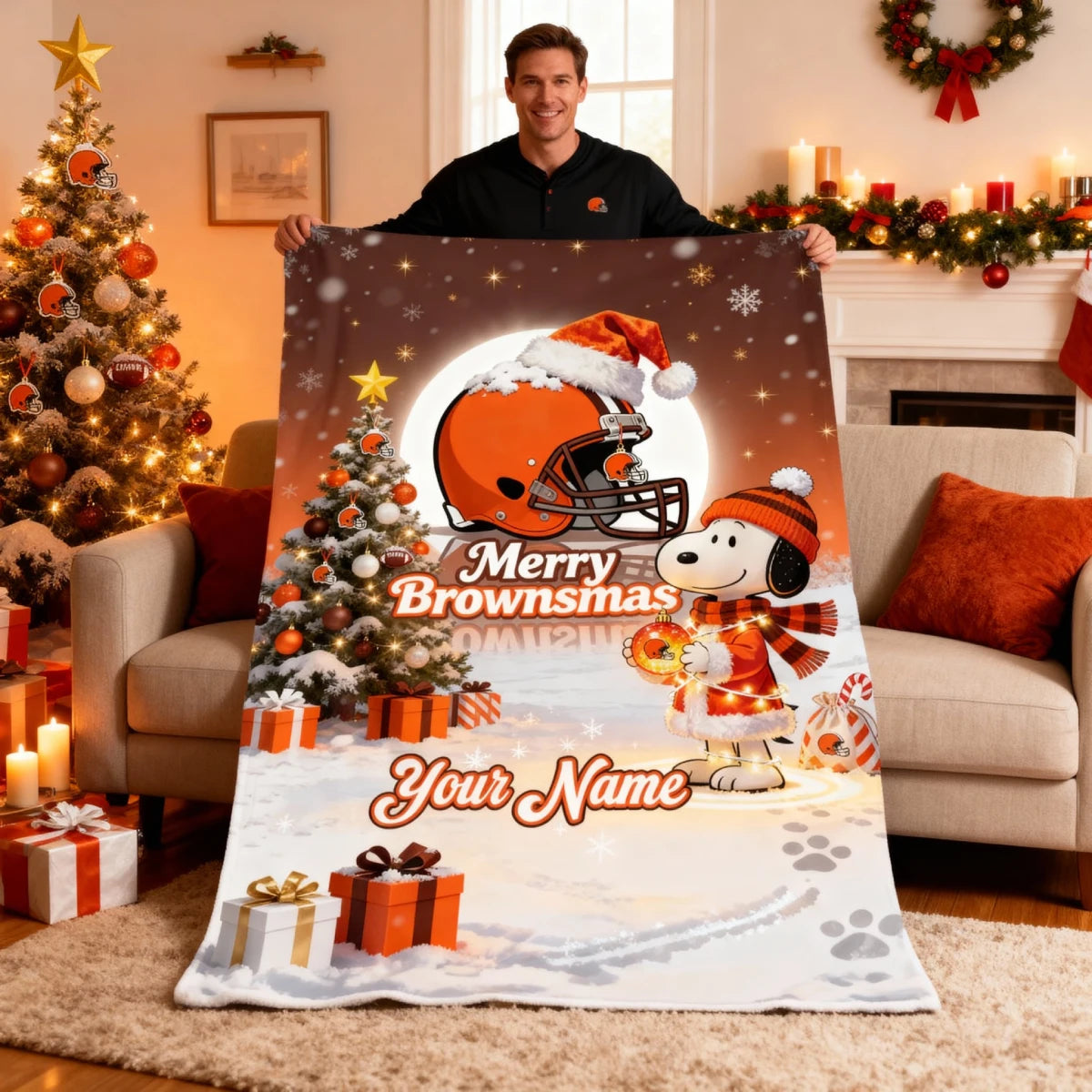 CB x SNP | Premium Christmas Fleece Blanket & Throw Pillow