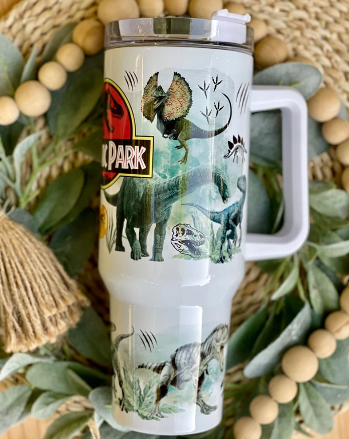 Jurassic Dinosaurs Printed 40oz Tumbler- 406TTTB043